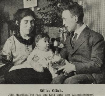 Helene Balzar, Tom Herzfeld und John Heartfield: „Stilles Glück“, Berlin, 1919. Aus: Der Dada-Almanach. Berlin 1920, S. 136f. Akademie der Künste, Berlin, JHA 598/14.1.1.